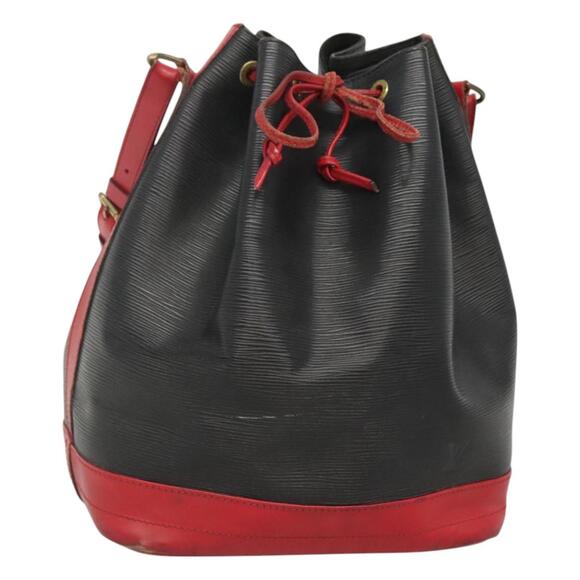 LOUIS VUITTON Epi Noe Shoulder Bag Bicolor Black Red M44017 - Picture 1 of 16
